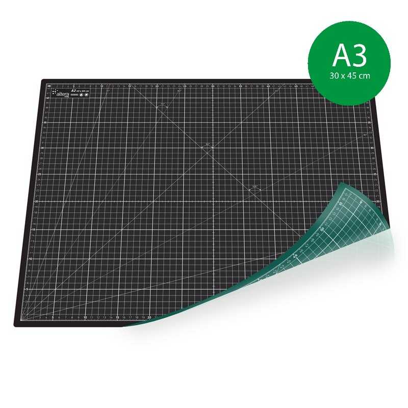 Tapis de découpe (PRO Noir-Vert) - A3 (30x45cm)