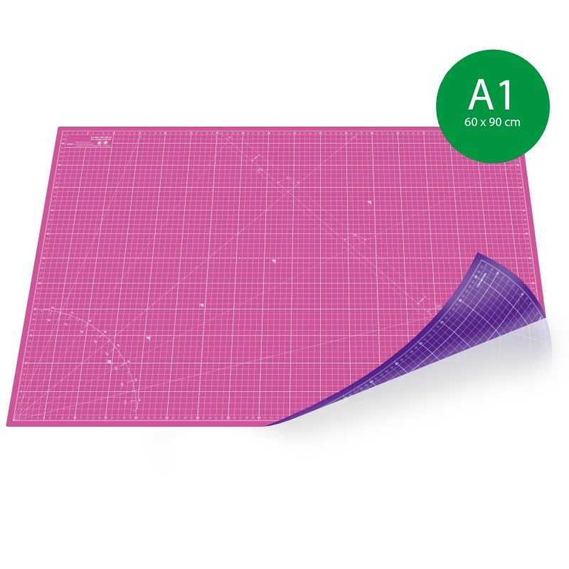 Tapis de découpe A1(60x90cm) - ROSE+VIOLET