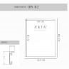 Cadre alu AEKTA - Argent Mat - Pour format 50x70cm