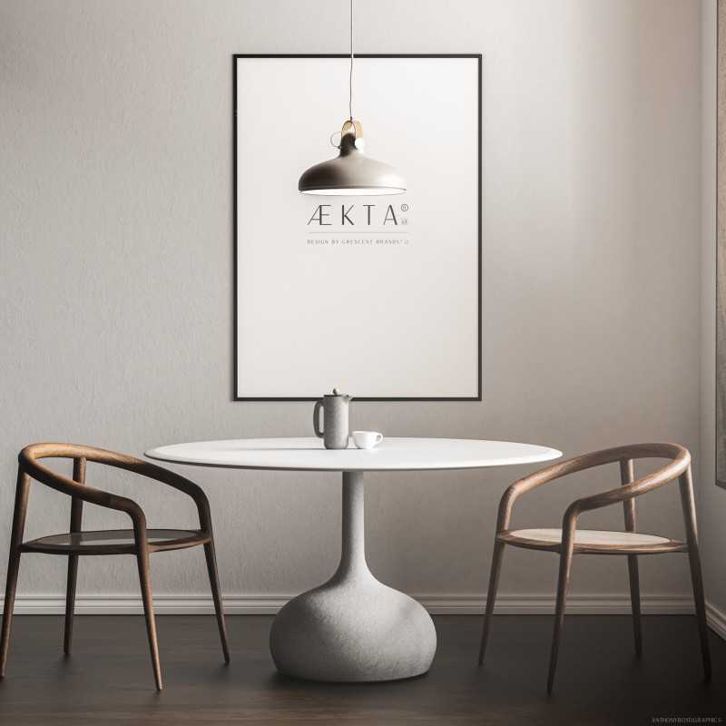 Cadre alu AEKTA - NOIR Mat - Pour format 60x80cm Cadre alu AEKTA - NOIR Mat - Pour format 60x80cm