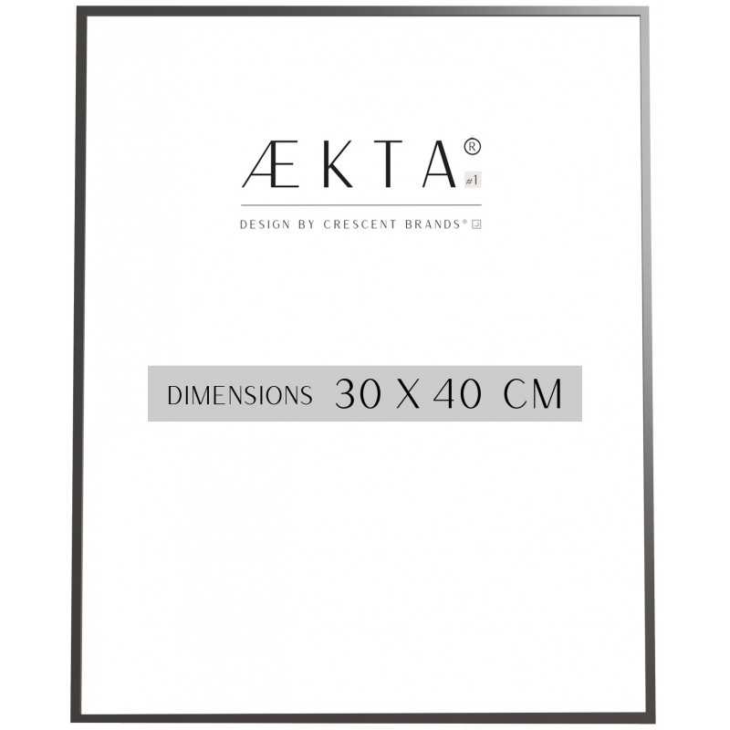 Cadre alu AEKTA - NOIR Mat - Pour format 30x40cm
