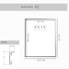 Cadre alu AEKTA - NOIR Mat - Pour format A2 (42x59,4cm)