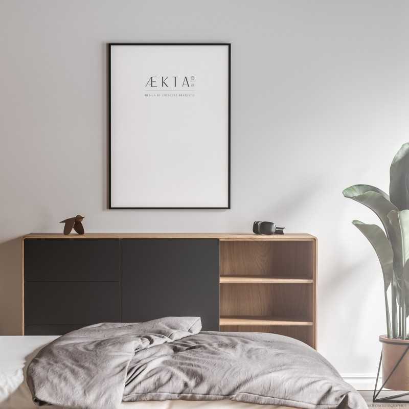 Cadre alu AEKTA - NOIR Mat - Pour format 40x50cm Cadre alu AEKTA - NOIR Mat - Pour format 40x50cm