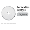 Lame 45mm perforation - Pack 1 pièce