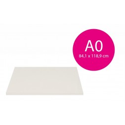 Carton mousse blanc 10mm (A0-84,1x118,9cm)