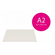 Carton mousse blanc 5mm (A2-42x59,4cm)