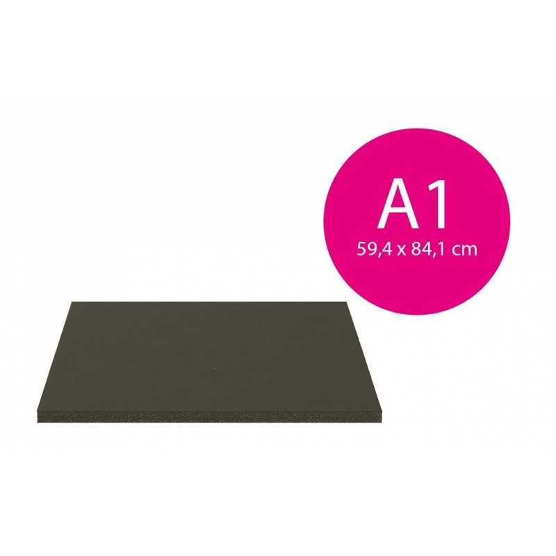 Carton mousse Noir 5mm (A1-59,4x84,1cm)