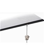 Cimaise, Cimaises, cimaise pour tableaux STAS U-Rail pour un accrochage au plafond simple, rapide et parfait